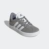 Sneaker ADIDAS SPORTSWEAR "VL COURT 3.0 KIDS", Gr. 38,5, grau (grau three, cloud weiß, grau two), Leder, Synthetik, sportlich, Schuhe, inspiriert vom Design des adidas samba