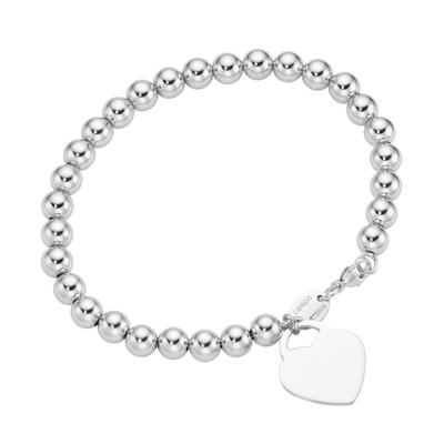 Armband "Kugel Armband mit Behang Herz, Silber 925", silber, GIORGIO MARTELLO MILANO, Armbänder, Damen, 19cm, Silber 925 (Sterlingsilber) Image