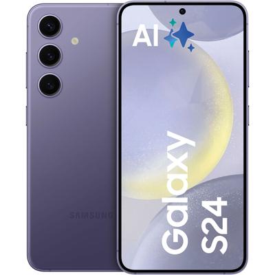 SAMSUNG Smartphone "Galaxy S24", lila (cobalt violet), 128 GB, Mobiltelefone, AI-Funktionen, Topseller