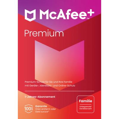 MCAFEE Virensoftware "McAfee+ Premium- Familie" Software eh13 PC-Software