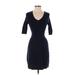 MNG Basics Casual Dress - Sheath: Black Solid Dresses - Women's Size Small