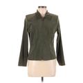 Sag Harbor Faux Leather Jacket: Green Jackets & Outerwear - Women's Size 6 Petite