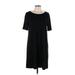 Gap Casual Dress - Shift: Black Solid Dresses - Women's Size Large