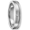 Silberring ONE ELEMENT "Zirkonia Freundschaft Partner Ring aus 925 Silber" Fingerringe Gr. 55, Silber 925 (Sterlingsilber), silberfarben (silber) Damen Fingerringe