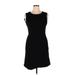 Diane von Furstenberg Casual Dress - Sheath: Black Solid Dresses - Women's Size 14