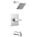 Delta Velum Single-Function Tub & Shower Faucet Set, Valve Trim Kit, Shower Head & Handle Set in Gray | Wayfair T14437