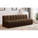 Meridian Furniture USA 89.5" Upholstered Sofa in Brown | 30 H x 89.5 W x 31 D in | Wayfair 103Brown-S3F