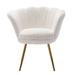 Arm Chair - Everly Quinn Accent Chair For Living Room, Cute Vanity Chair w/ Back For Makeup Room, Upholstered Shaped Office Guest Modern Chair Arm Chair | Wayfair