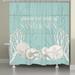 East Urban Home Rhew Shower Curtain Polyester in Green | 72 H x 71 W in | Wayfair 4B656B278FB4433B9692FEEDD0DC9062