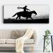 Union Rustic Rope & Ride I On Canvas Print Canvas, Solid Wood in Black/White | 8 H x 20 W x 1.5 D in | Wayfair 2EBFBC20AE6E4253912C0250DEDF8F77