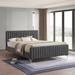 Ivy Bronx Gisello Upholstered Platform Bed Upholstered in Gray | 40.15 H x 64.72 W x 86.69 D in | Wayfair 0DB88B9E8C0E4565B84455A6C8E870AE