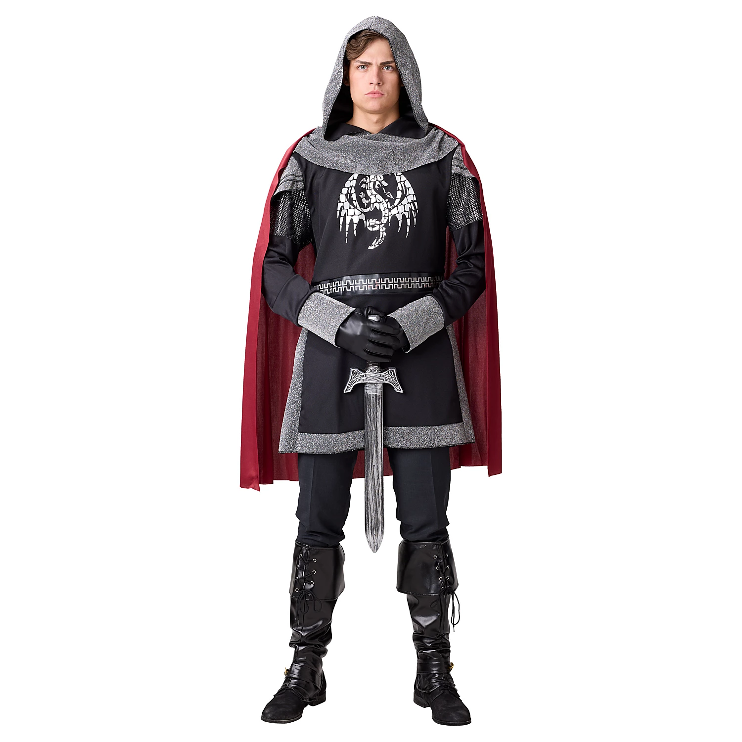 Déguisement "chevalier noir", pour homme