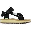 Black & Beige Depa-2cab Sandals