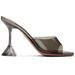 Gray Lupita Glass Slipper Heeled Sandals