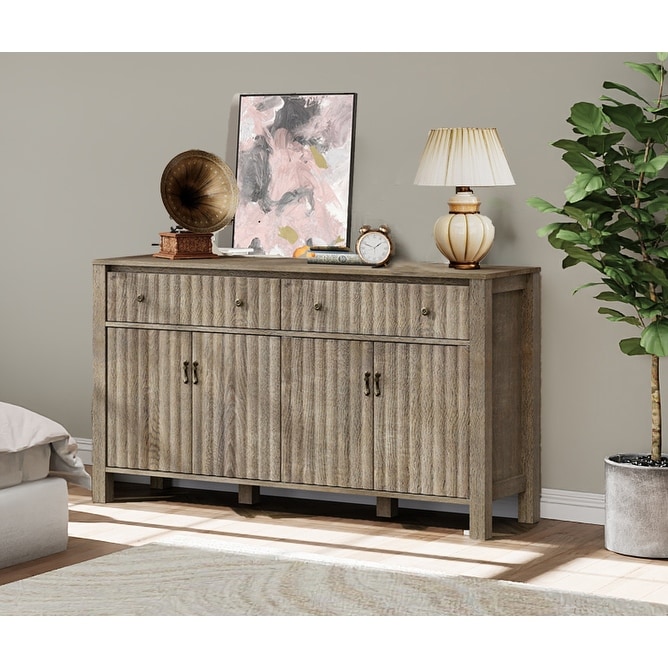 Bedroom Dresser with Drawers & Cabinets，Modern Chests & Dressers Storage Cabinet, Nursery Dresser for Bedroom,