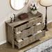 WAMPAT White Dresser Chest for Bedroom, Baby Dressers Wood Closet Storage Organizer Cabinet