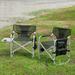 Set of 3, Folding Outdoor Table and Chairs Set for Indoor, Outdoor Camping, Picnics, Beach,Backyard, BBQ, Party, Patio