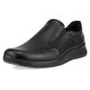 Slipper ECCO "IRVING", Herren, Gr. 42, schwarz, Glattleder, sportlich, Schuhe, Business Schuh, Halbschuh mit praktischen Stretcheinsätzen