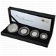 2008 Britannia Four Coin Set Silver Proof Set 0.958 Fine Silver Royal Mint Ideal Gift Perfect Anniversary Birthday Present Coin Collection
