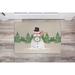 WOODLAND SNOWMAN BIRCH Doormat By Kavka Designs