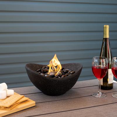 Pure Garden Bioethanol or Rubbing Alcohol Smokeless Tabletop Fire Pit