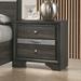 Contemporary Wooden Nightstand with 2 Drawers and 1 Jewelry Drawer