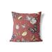 Butterfly Garden Bowl Indoor / Outdoor Throw Pillow Cover