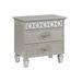 Solid Wood Frame 2-Drawer Nightstand