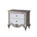Solid Wood Frame Assembled Mirrored 2-Drawers Nightstand