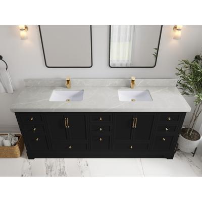 Willow Collections 84 in. W x 22 in. D Alys Double Bowl Sink Bathroom Vanity with Countertop
