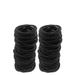 bravetroops 100 Pieces Baby Girls Colorful Hair Ties Elastic Hair Bands Hair Accessories for Girls Infants Toddlers Kids and Children (Diameter: 3cm 200pcs Black)