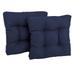 Blazing Needles 19-inch Tufted Indoor/Outdoor Chair Cushion (Set of 2)