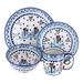 Blue Rose Polish Pottery WR Unikat Dinnerware (4 PC)