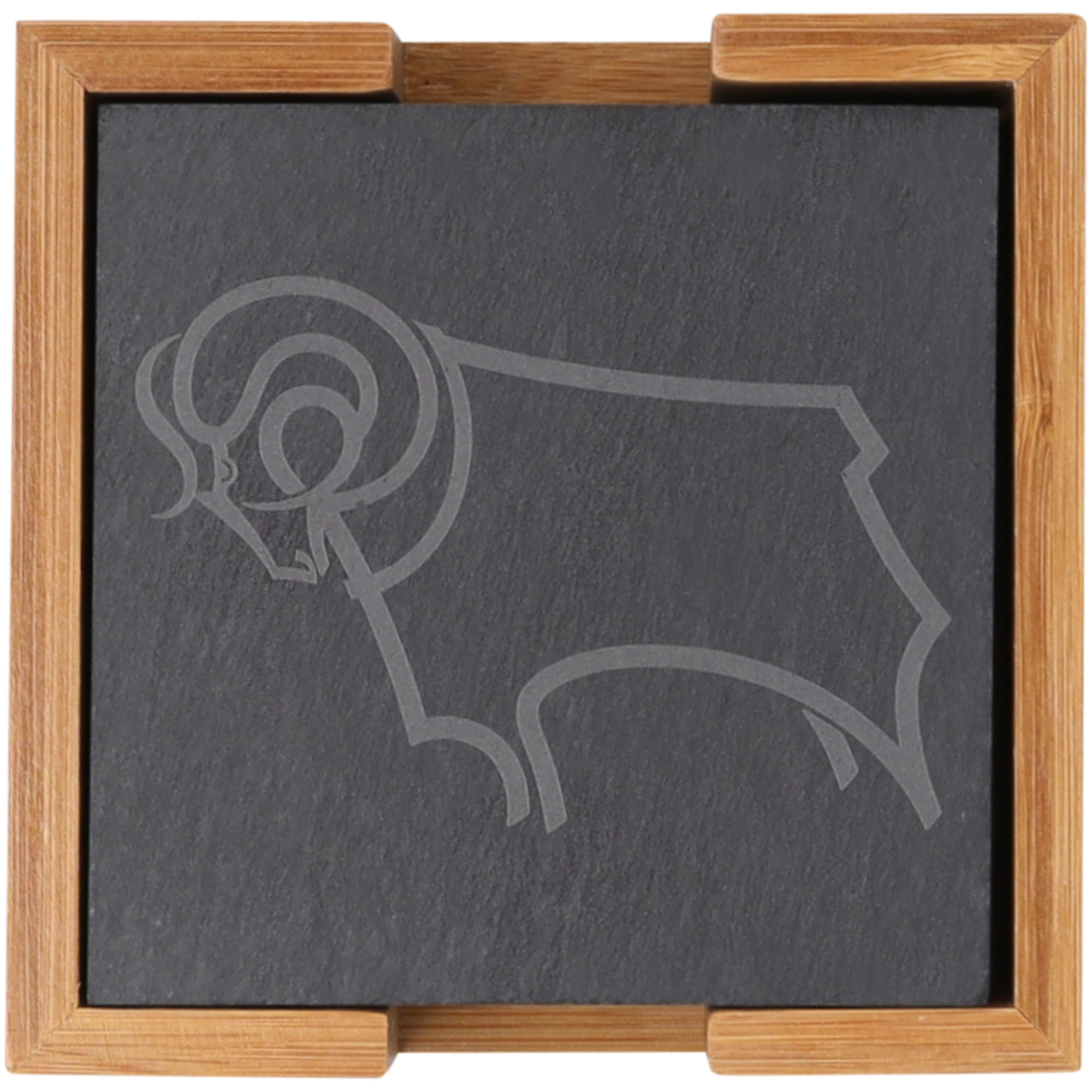 Derby County Schiefer-Untersetzer – 4er-Set Image