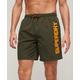 Superdry Men's Sport Graphic 17-inch Recycled Swim Shorts Khaki / Army Khaki - Size: XL