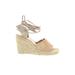 Dolce Vita Wedges: Espadrille Platform Summer Tan Print Shoes - Women's Size 10 - Open Toe