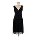 Connected Apparel Cocktail Dress - Midi: Black Dresses - Women's Size 6