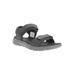 Women's Travel Active Aspire Sandal by Propet in Black (Size 8 1/2 2E)