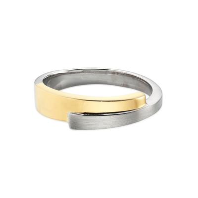 Fingerring BRUNO BANANI "Schmuck Geschenk Silber 925 Damenring" Gr. 59, gold (silberfarben, gelbgoldfarben), Fingerringe, Damen, 59, Silber 925 (Sterlingsilber), 2,5mm Image