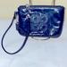 Coach Bags | Coach Midnight Blue Patent Leather Wristlet Euc | Color: Blue | Size: 6”By4.5”