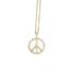 Giani Bernini Jewelry | Giani Bernini Sterling Silver Peace Sign Necklace In Gold-Tone Msrp $60 Nwt | Color: Gold | Size: 18"