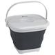 Outwell - Collaps Bucket Square with Lid - Wasserträger Gr 9 l - 30 x 29,5 x 22 cm grau;grau/türkis