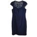 J. Crew Dresses | J Crew Dress 14 Womens Tinsley Leavers Lace Navy Blue Cocktail Wedding Party | Color: Blue | Size: 14