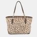 Coach Bags | Coach Brown Ocelot Print Jacquard And Leather Madison East/West Tote | Color: Brown | Size: Os