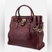 Michael Kors Bags | Michael Kors Burgundy Leather Chain/Handle Straps Padlock Shoulder Bag. Dust Bag | Color: Red | Size: Os