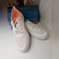 Columbia Shoes | Columbia Women's Pfg Bonehead Water Boat Shoes Sneaker Size 10 White Coral Nwb | Color: Tan/White | Size: 10