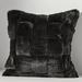 Anthropologie Accents | Anthropologie Woven Faux Fur Pillow - Black | Color: Black | Size: Os