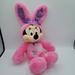 Disney Toys | Disney Collection Minnie Mouse In Pink Bunny Rabbit With Purple Bow - 16" Plush | Color: Pink/Purple | Size: 16"