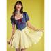 Disney Dresses | Disney Snow White And The Seven Dwarfs Sweetheart Dress Womens Juniors Size M | Color: Red/White/Yellow | Size: Mj
