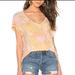 Free People Tops | Free People All Mine Tie Dye Tee | Color: Orange/Pink | Size: S